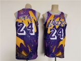 Los Angeles Lakers #24 Kobe Bryant Purple Throwback basketball Jersey