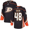 Anaheim Ducks #48 Logan Shaw Authentic Black Home NHL Jersey