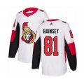 Ottawa Senators #81 Ron Hainsey Authentic White Away Hockey Jersey