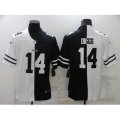 Buffalo Bills #14 Stefon Diggs Split Black-White Fashion Football Limited Jersey