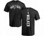 San Antonio Spurs #1 Lonnie Walker Black Backer T-Shirt