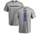 Baltimore Ravens #54 Tyus Bowser Ash Backer T-Shirt