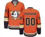 Anaheim Ducks Customized Premier Black Teal Alternate Hockey Jersey