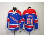 New York Rangers #61 Rick Nash blue[pullover hooded sweatshirt]
