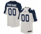 Dallas Cowboys Customized Limited White Throwback Alternate Football Jersey