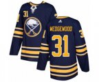 Adidas Buffalo Sabres #31 Scott Wedgewood Authentic Navy Blue Home NHL Jersey