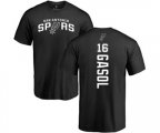 San Antonio Spurs #16 Pau Gasol Black Backer T-Shirt