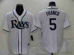Tampa Bay Rays #5 Wander Franco White Stitched MLB Cool Base Nike Jersey
