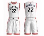 Toronto Raptors #22 Malachi Richardson Swingman White Basketball Suit Jersey - Association Edition