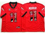 Georgia Bulldogs #11 Aaron Murray Red Player Fashion Stitched NCAA Jersey