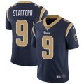 Los Angeles Rams #9 Matthew Stafford Navy Blue Team Color Stitched NFL Vapor Untouchable Limited Jersey