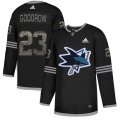 San Jose Sharks #23 Barclay Goodrow Black Authentic Classic Stitched NHL Jersey