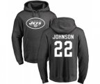 New York Jets #22 Trumaine Johnson Ash One Color Pullover Hoodie