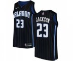 Orlando Magic #23 Justin Jackson Swingman Black Basketball Jersey Statement Edition