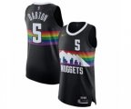 Denver Nuggets #5 Will Barton Authentic Black Basketball Jersey - 2019-20 City Edition