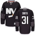New York Islanders #31 Billy Smith Premier Black Third NHL Jersey