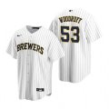 Nike Milwaukee Brewers #53 Brandon Woodruff White Alternate Stitched Baseball Jersey