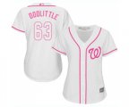 Women's Washington Nationals #63 Sean Doolittle Replica White Fashion Cool Base Baseball Jersey