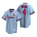 Nike St. Louis Cardinals #4 Yadier Molina Light Blue Cooperstown Collection Road Stitched Baseball Jersey
