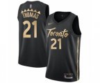 Toronto Raptors #21 Matt Thomas Swingman Black Basketball Jersey - 2019-20 City Edition