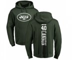 New York Jets #40 Trenton Cannon Green Backer Pullover Hoodie
