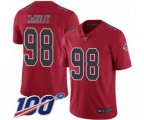 Atlanta Falcons #98 Takkarist McKinley Limited Red Rush Vapor Untouchable 100th Season Football Jersey