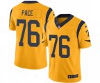 Los Angeles Rams #76 Orlando Pace Limited Gold Rush Vapor Untouchable Football Jersey