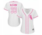 Women's Chicago White Sox #33 James McCann Replica White Fashion Cool Base Baseball Jersey