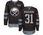 Adidas Buffalo Sabres #31 Scott Wedgewood Authentic Black 1917-2017 100th Anniversary NHL Jersey