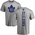 Toronto Maple Leafs #37 Timothy Liljegren Ash Backer T-Shirt
