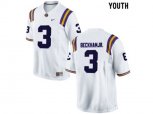2016 Youth LSU Tigers Odell Beckham Jr. #3 College Football Limited Jersey - White