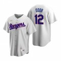 Nike Texas Rangers #12 Rougned Odor White Cooperstown Collection Home Stitched Baseball Jersey
