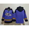 Baltimore Ravens Blank Ageless Must-Have Lace-Up Pullover Hoodie