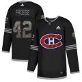 Montreal Canadiens #42 Byron Froese Black Authentic Classic Stitched NHL Jersey