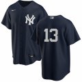 New York Yankees #13 Joey Gallo Nike Black Alternate MLB Jersey - No Name