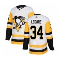 Pittsburgh Penguins #34 Nathan Legare Authentic White Away Hockey Jersey