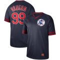 Nike Cleveland Indians #99 Ricky Vaughn Navy Blue M&N MLB Jersey