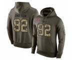 Tampa Bay Buccaneers #92 William Gholston Green Salute To Service Pullover Hoodie