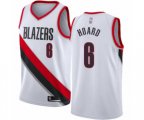Portland Trail Blazers #6 Jaylen Hoard Swingman White Basketball Jersey - Association Edition