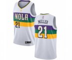 New Orleans Pelicans #21 Darius Miller Swingman White Basketball Jersey - City Edition