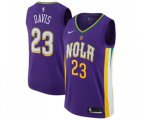 New Orleans Pelicans #23 Anthony Davis Swingman Purple NBA Jersey - City Edition