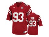 Men's Nebraska Cornhuskers Ndamukong Suh #93 College Football Jersey - Red