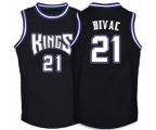 Sacramento Kings #21 Vlade Divac Swingman Black Throwback Basketball Jersey