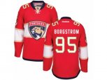 Florida Panthers #95 Henrik Borgstrom Premier Red Home NHL New Jersey