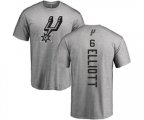 San Antonio Spurs #6 Sean Elliott Ash Backer T-Shirt