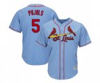 St. Louis Cardinals #5 Albert Pujols Replica Light Blue Alternate Cool Base Baseball Jersey