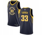 Indiana Pacers #33 Myles Turner Swingman Navy Blue Road NBA Jersey - Icon Edition