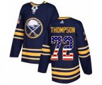 Adidas Buffalo Sabres #72 Tage Thompson Authentic Navy Blue USA Flag Fashion NHL Jersey