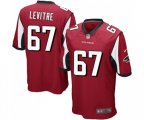 Atlanta Falcons #67 Andy Levitre Game Red Team Color Football Jersey