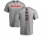 Chicago Bears #89 Mike Ditka Ash Backer T-Shirt